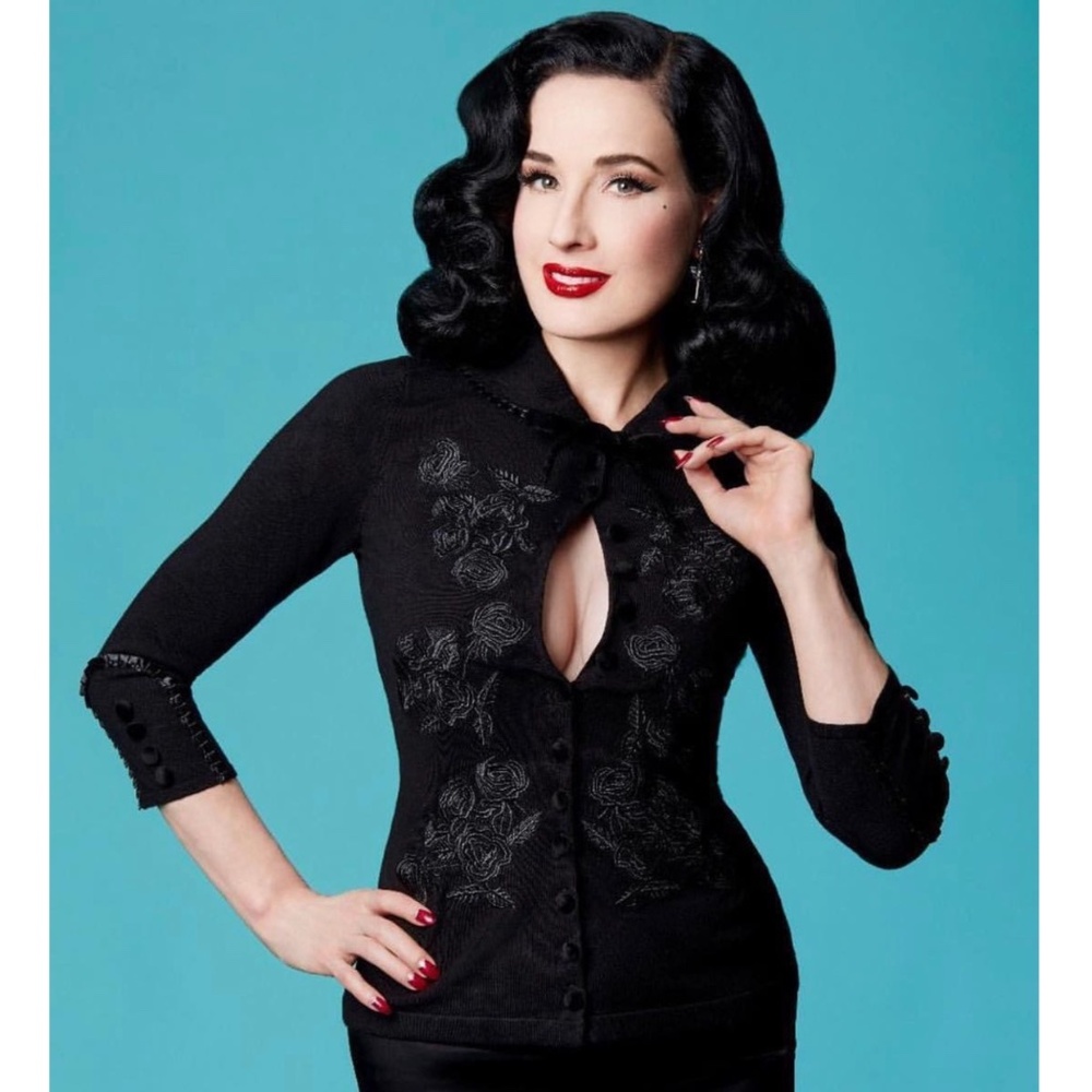 Dita Mademoiselle Onyx Cardigan by Wheels & Dollbaby